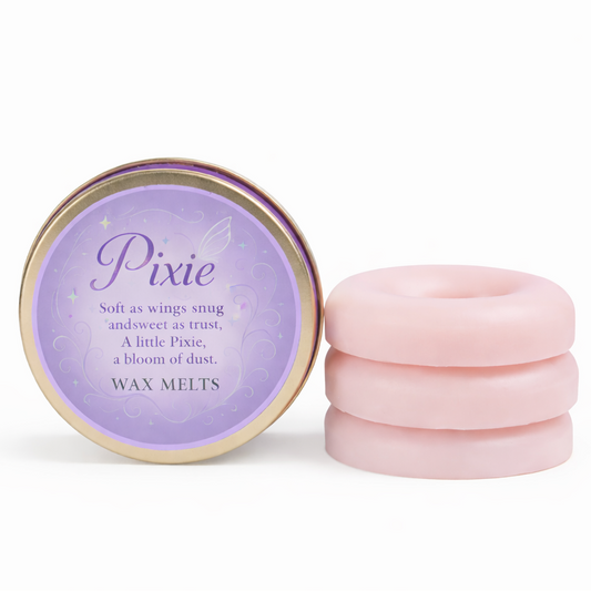 Pixie Dust wax melts handmade in the UK by Erica’s Meadow sweet strong long lasting home fragrance